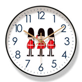 English Style Wall Clock Silent Sweep Seconds Quartz Clock